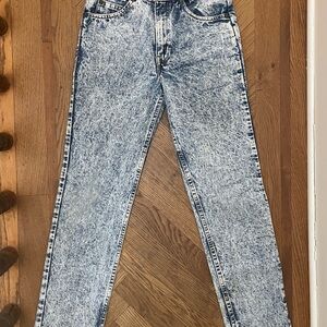 Levi's Orange Tab Acid Wash Denim Jeans 26 x 29